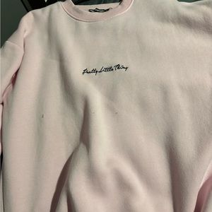 baby pink PLT crew neck